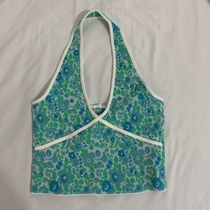 ZARA Floral Halter Top